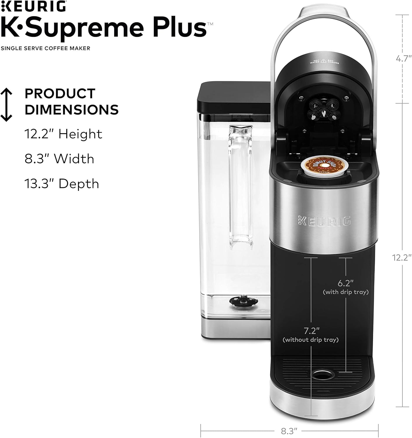 Keurig K-Supreme Plus Single Serve Coffee Maker with Caribou Coffee Favorites Variety Pack, 40 K-Cup Pods: Home & Kitchen