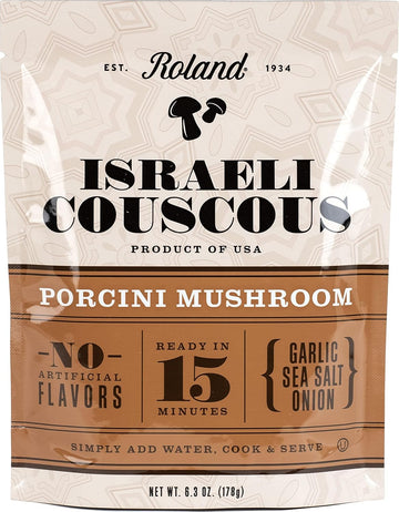 Roland Porcini Mushroom Israeli Couscous, 6.3-Ounce Pouch