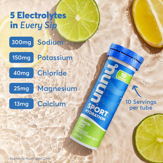 Nuun Hydration Electrolyte Tablets - Dissolvable In Water, Complete Pack | 5 Essential Electrolytes For Hydration | 1G Sugar Drink Mix | Vegan, Non-Gmo | 4 Pack (40 Total Servings)