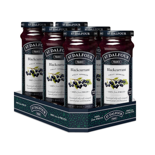 St. Dalfour Four Fruits Fruit Spread - 10Oz - 100% From Fruit, No Artificial Ingredients, Non-Gmo, No Cane Sugars, All Natural, Made In France