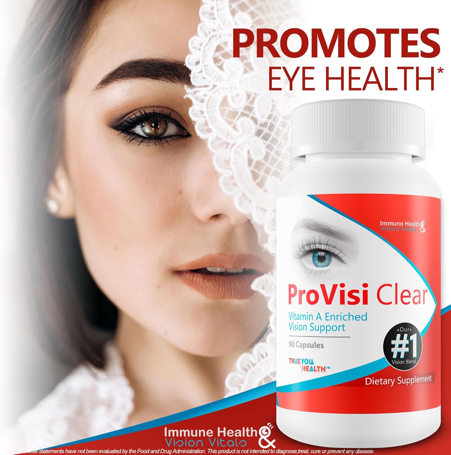 Pro Visiclear For Eyes - Vitamin A Enriched Vision Support - Vitamin Based Support To Support Vision Naturally - Natural Antioxidant Pro Visi Clear Pill Enhanced With Premium Ingredients : Health & Household