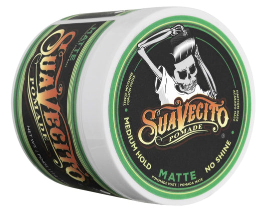 Suavecito Pomade Matte (No Shine) Formula 4 Oz, 1 Pack - Medium Hold Hair Pomade For Men - Matte Hair Paste For Natural Texture Hairstyles