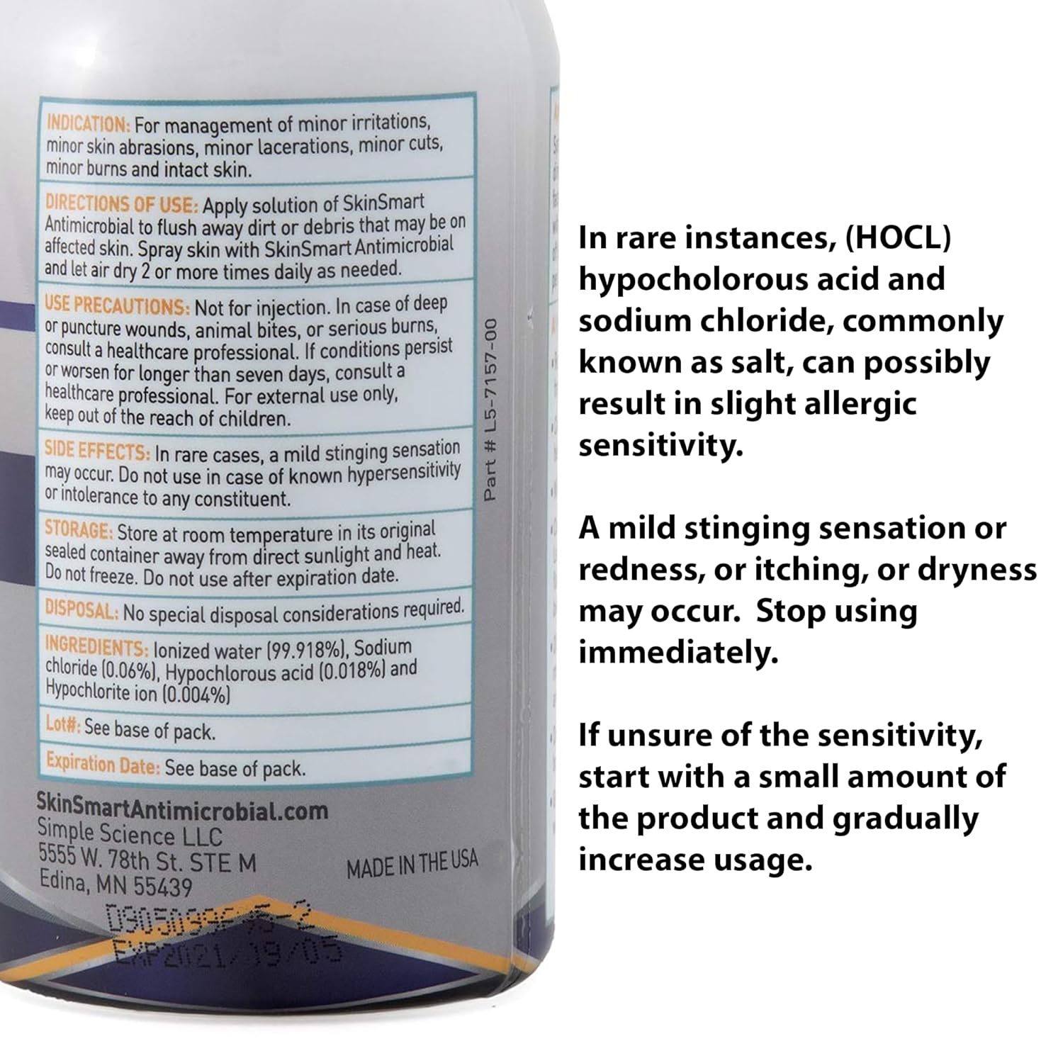 Skinsmart Facial Cleanser For Acne, Targets Bacteria For Active Teenage Athletes Post Workout And Adult Acne, 8 Oz Spray Bottle, Safe For Multiple Daily Uses : Beauty & Personal Care