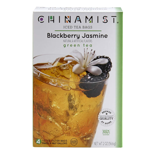 China Mist, Blackberry Jasmine Green Tea Bags For Iced Tea, (3 Pack)