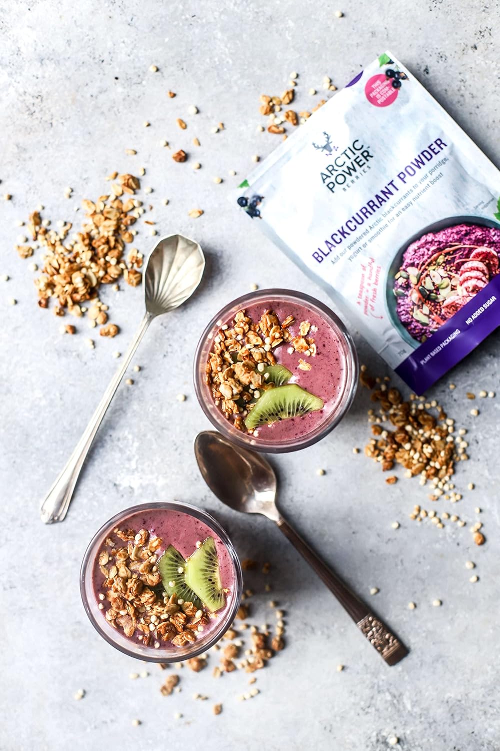 Arctic Power Berries 100% Blackcurrant Powder 70g, Nutrient Rich Nordic blackcurrants, Delicious Nutrient Boost for Breakfast Bowls, Smoothies, Porridge, Yogurt - Vegan, No Added Sugar : Amazon.co.uk: Health & Personal Care