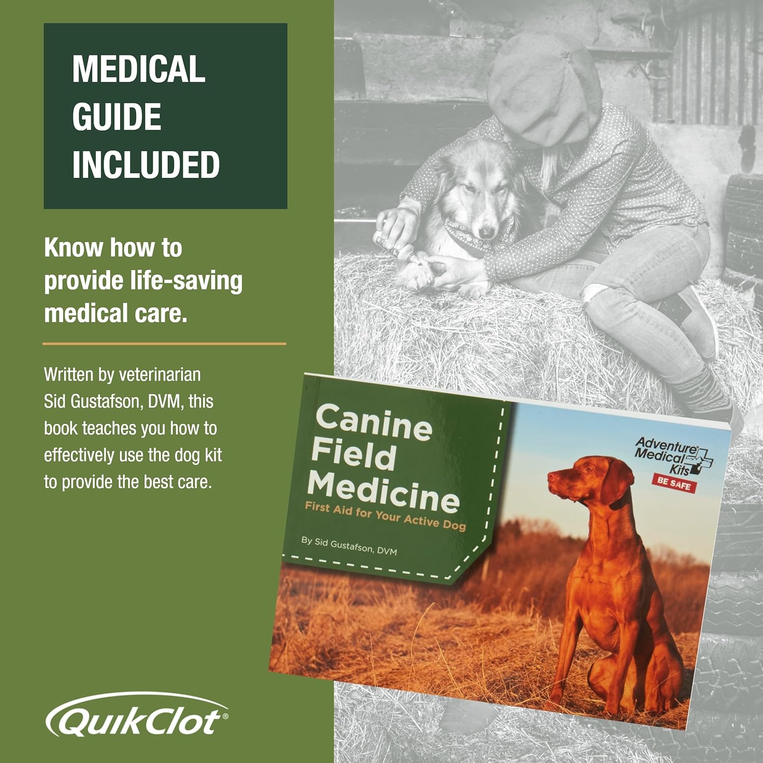 Adventure Medical Kits Workin' Dog Canine First Aid Kit with QuikClot : Pet Supplies