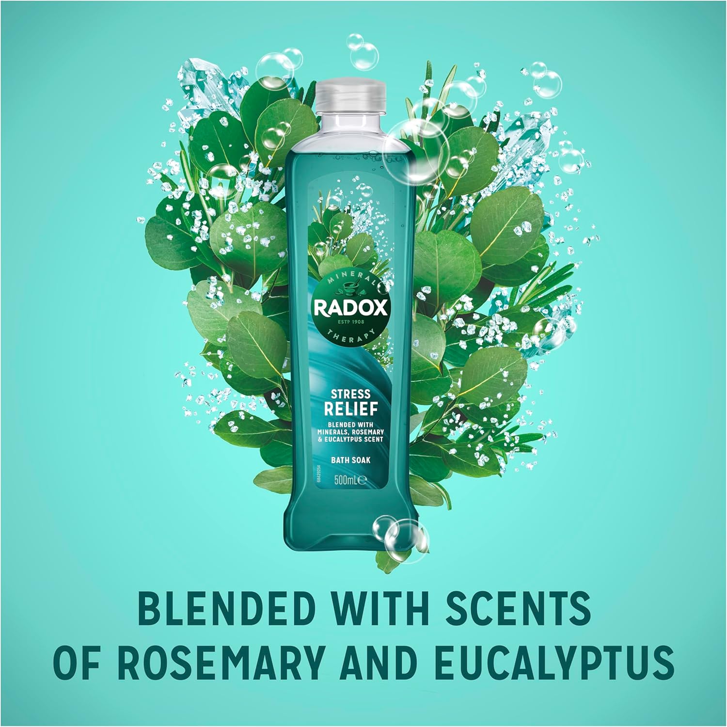 Radox Mineral Therapy Stress Relief Bath Soak uniquely blended with minerals, herbs, rosemary & eucalyptus for a soothing bubble bath 500 ml : Amazon.co.uk: Beauty