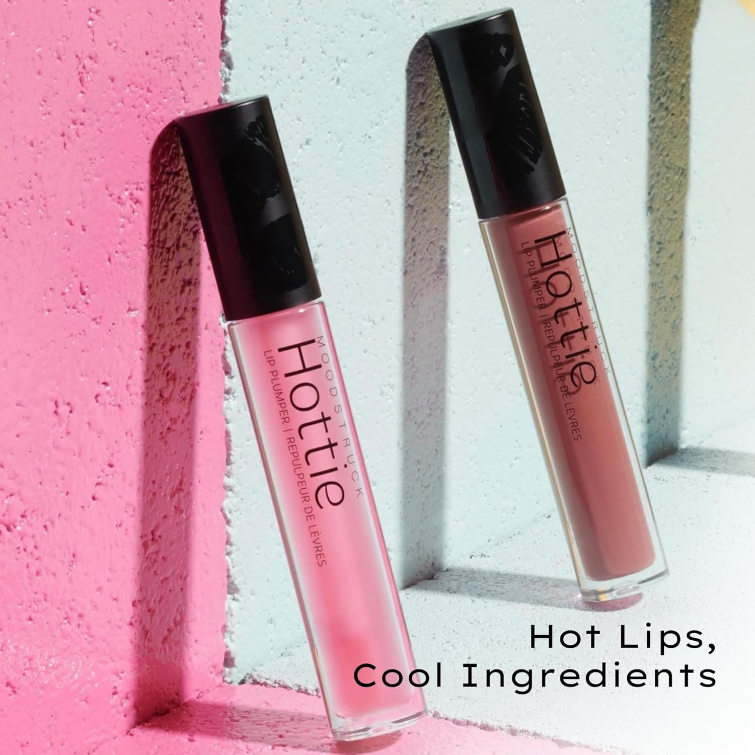 Younique Moodstruck Hottie Lip Plumper | Pale Pink Gloss With Collagen Peptides & Sodium Hyaluronate | Hydrating Lip Gloss For Fuller-Looking Lips | Makeup For Women : Beauty & Personal Care