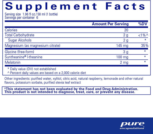 Pure Encapsulations Sleep Solution (Single Dose Liquid) To Provide Support For Occasional Sleeplessness | 6 Bottles