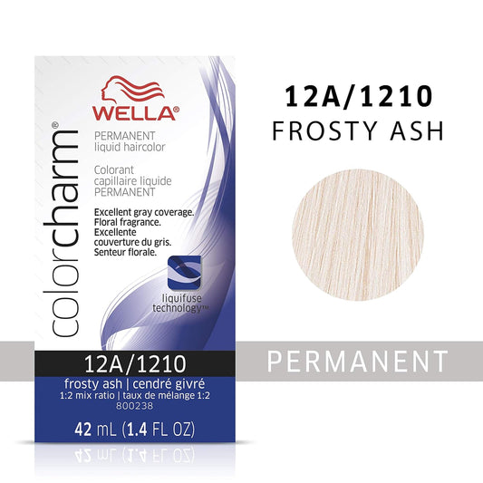 Wella Professionals Invigo Brilliance Color Protection Shampoo & Conditioner, For Fine Hair + Wella Colorcharm Permanent Liquid Hair Color For Gray Coverage, 12A Frosty Ash Blonde