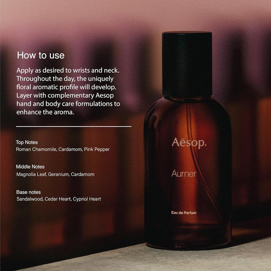 Aesop Virere Eau De Parfum | Fresh Citrus & Green Spice Fragrance | Inspired By Mediterranean Memories | 1.6 Oz