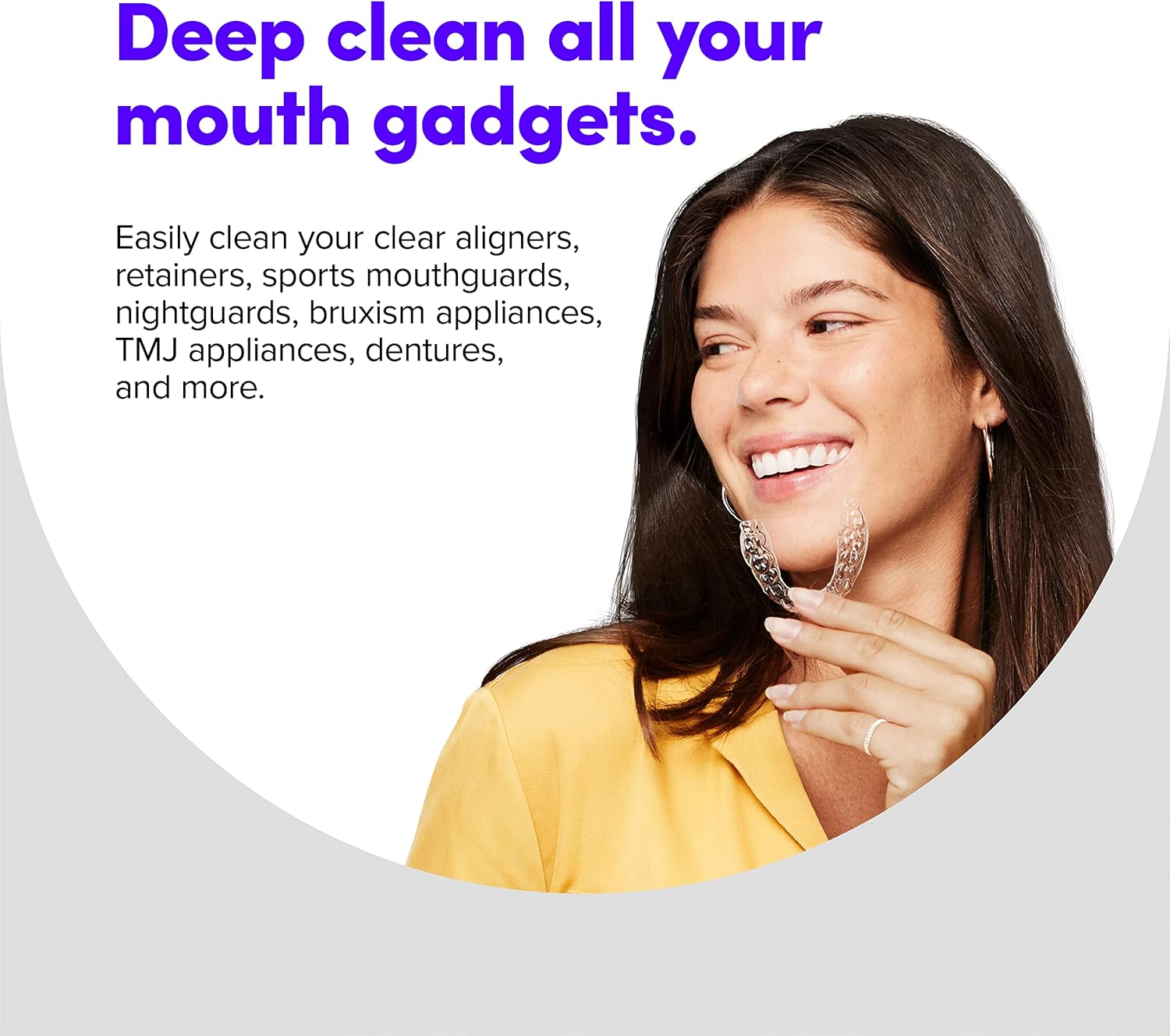 Smiledirectclub Retainer Cleaner, 128 Denture Cleaning Tablets, Safe And Minty Fresh : Health & Household