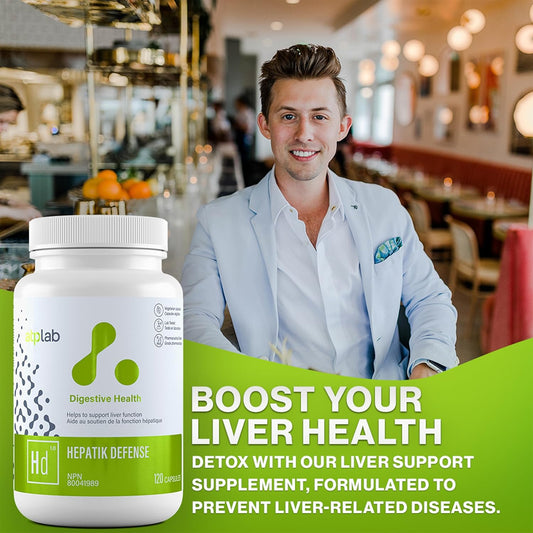 Atp Lab | Hepatik Defense 120 Caps | Helps To Support Liver Function With A Highly Concentrated Liver Detoxification Formula