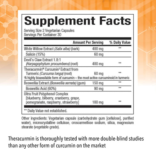 CurcuminRich Joint Curcumizer by Natural Factors, Support Healthy Joints, Heart and Natural Inflammatory Response with White Willow, 60 capsules (30 servings)