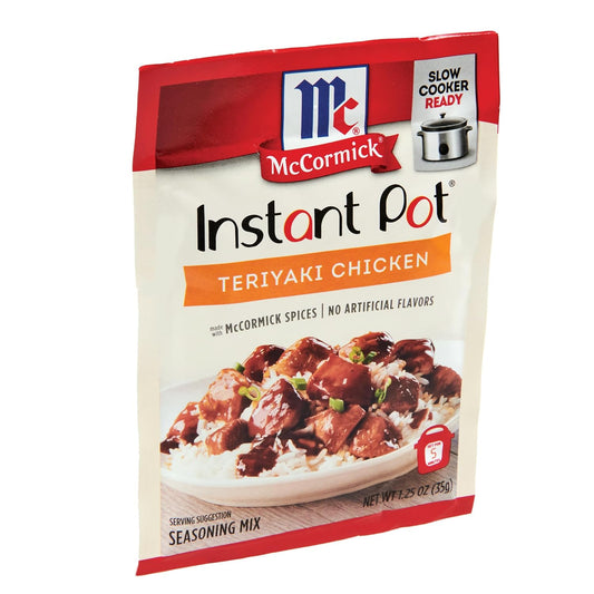 Mccormick Instant Pot Teriyaki Chicken Seasoning Mix, 1.25 Oz (Pack Of 12)