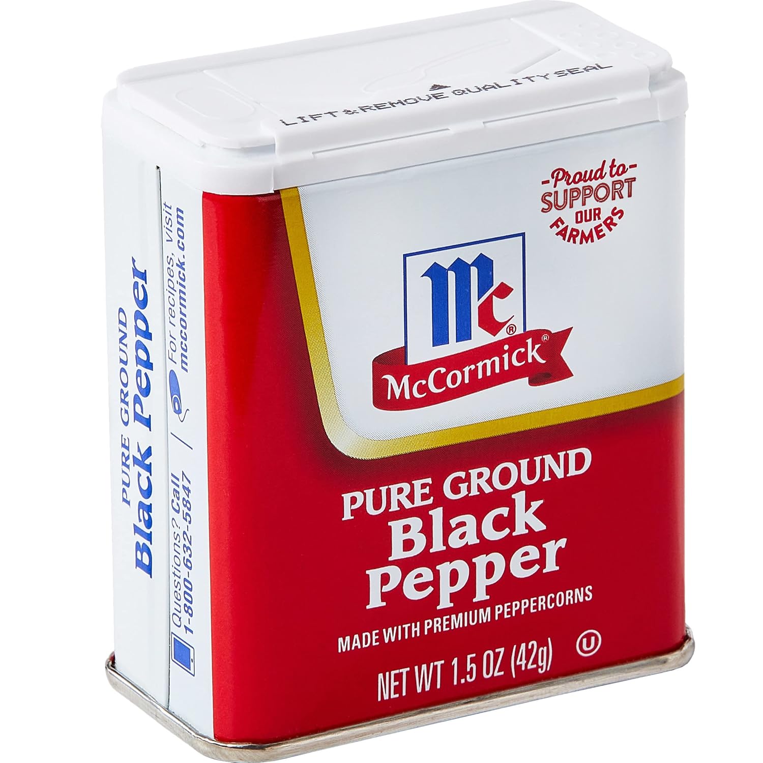 Mccormick Pure Ground Black Pepper, 1.5 Oz