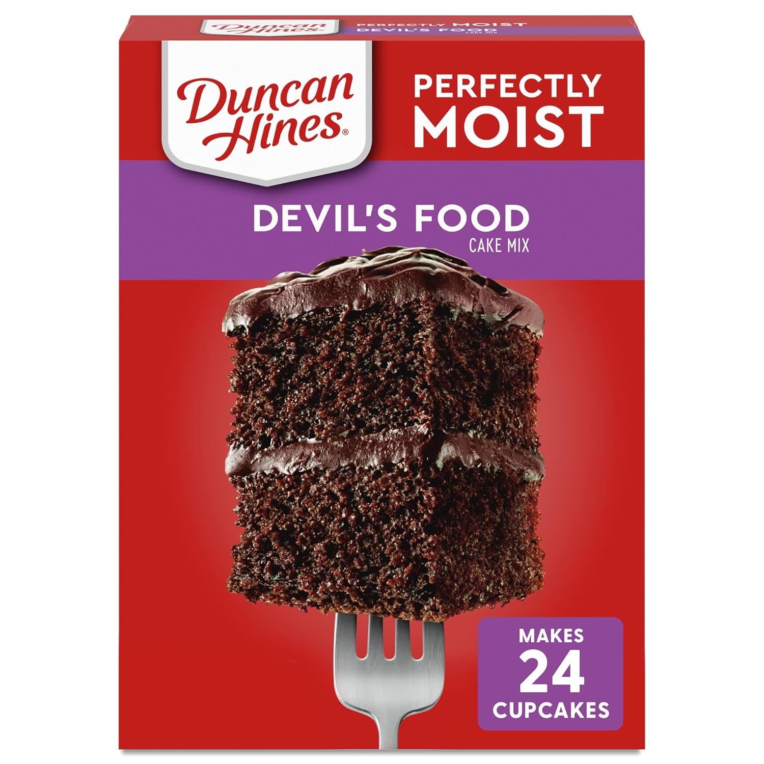 Duncan Hines Classic Cake Mix, Devils Food, 15.25 Oz