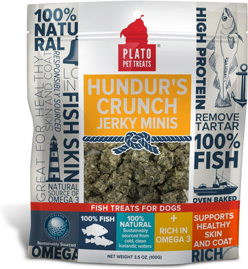 Hundur'S Crunch Single Ingredient Cod Skin Dog Treats – Minis