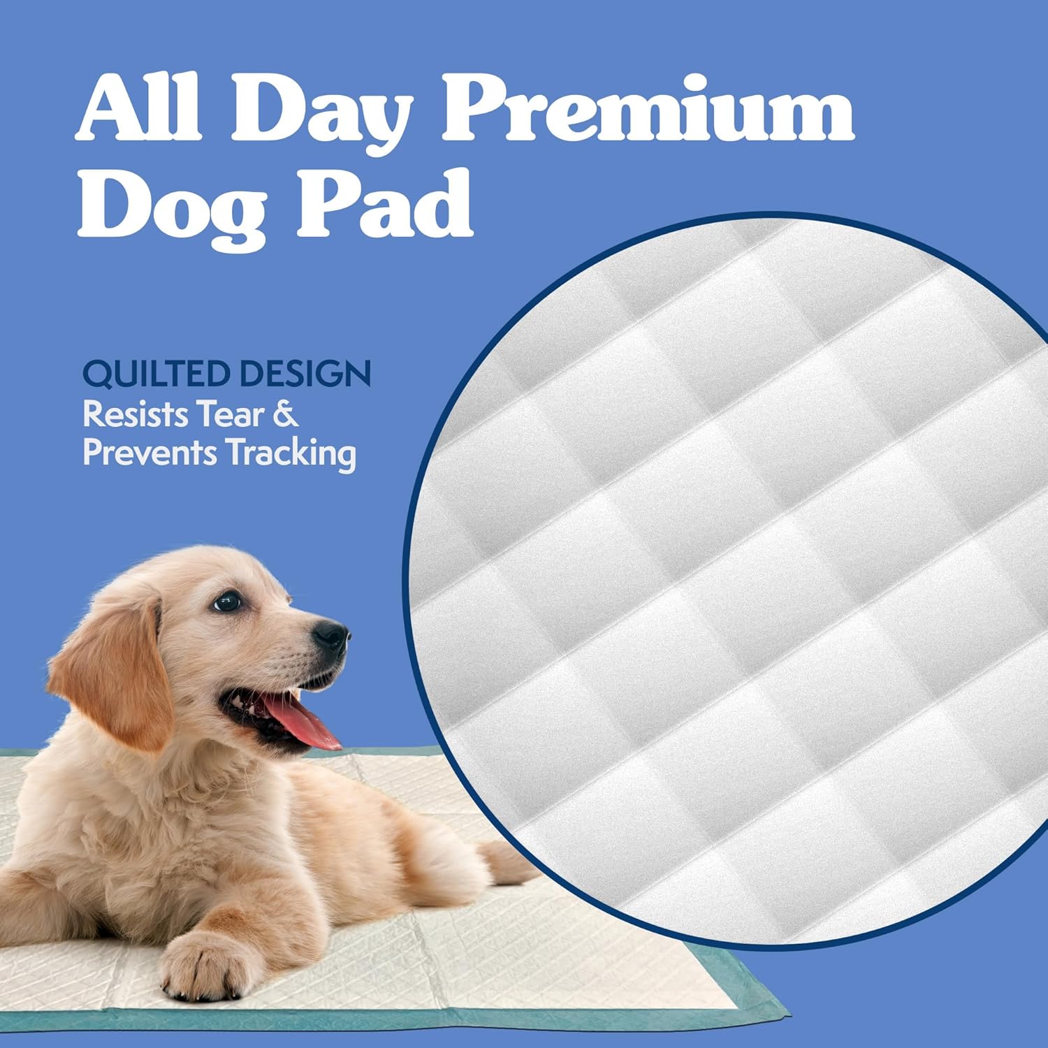 Simple Solution Large Pee Pads For Dogs, Xl Puppy Potty Training Wee Wee Pad, 6 Layers Thick, Instashield Absorbent, Attracts Dogs, Leak Proof, Odor Neutralizing, Disposable, Large 23"X24", 100 Count