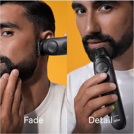 Braun Beard Trimmer Series 7 & Hair Clippers With Gillette Proglide Men'S Razor, 40 Length Settings, Gifts For Men, 100-Min Runtime, Bt7440, Silver