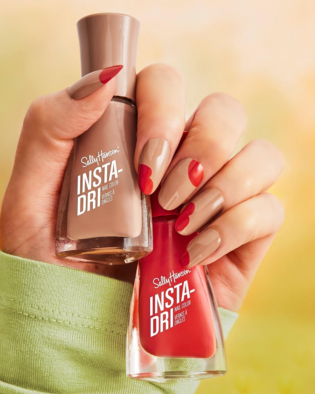 Sally Hansen Insta Dri Fast Dry Nail Polish, PEEPS Sparkly Wild Berry, 0.31 fl oz : Beauty & Personal Care