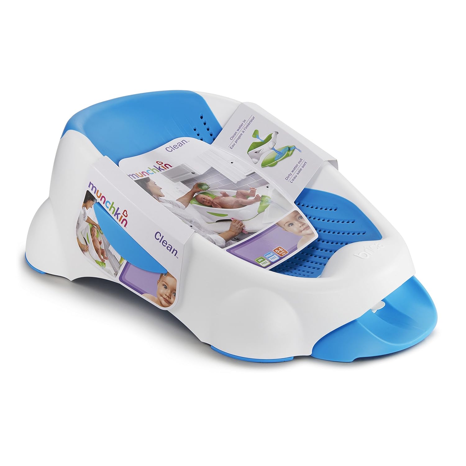 Munchkin® Clean™ Cradle Baby Bathtub, Blue : Baby