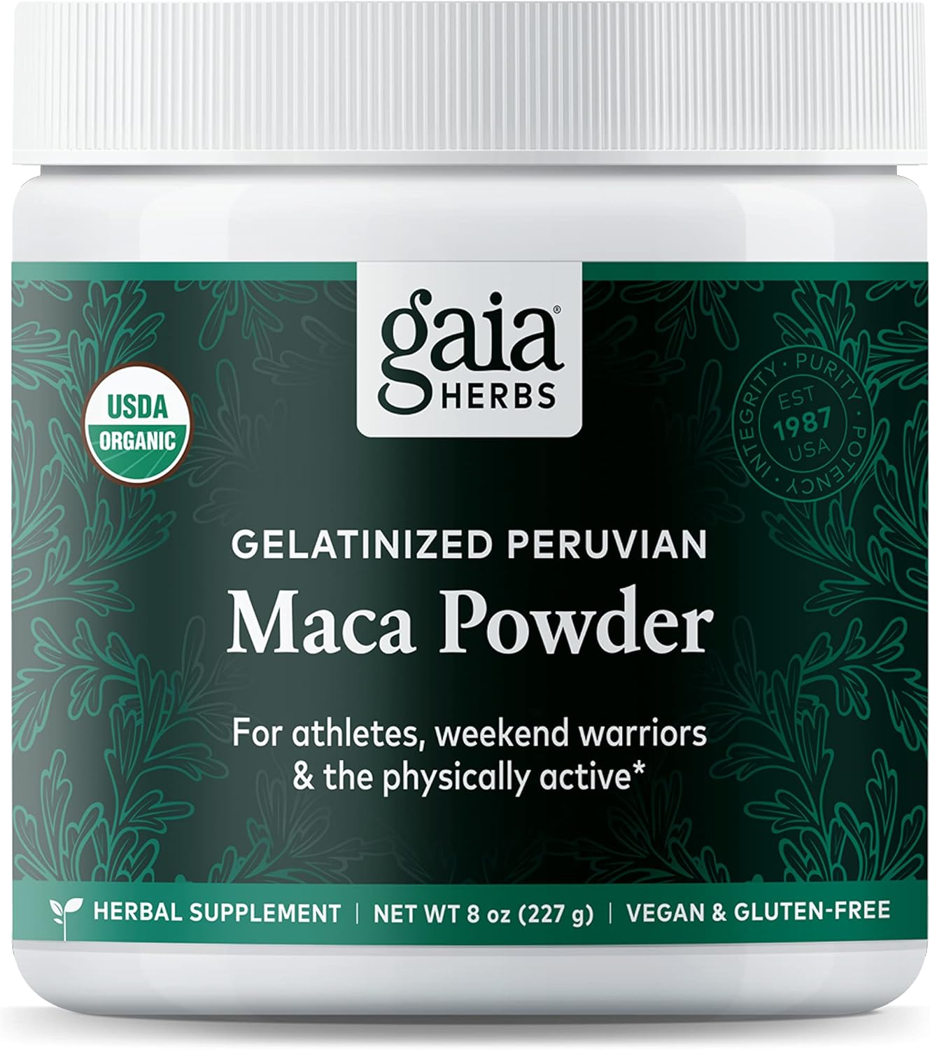 Gaia Herbs Maca Powder - Natural Energy Supplement - Supports And Maintains Healthy Energy And Stamina - Made With Usda Certified Organic Maca Root (Lepidium Meyenii) - 8 Oz (69-Day Supply)