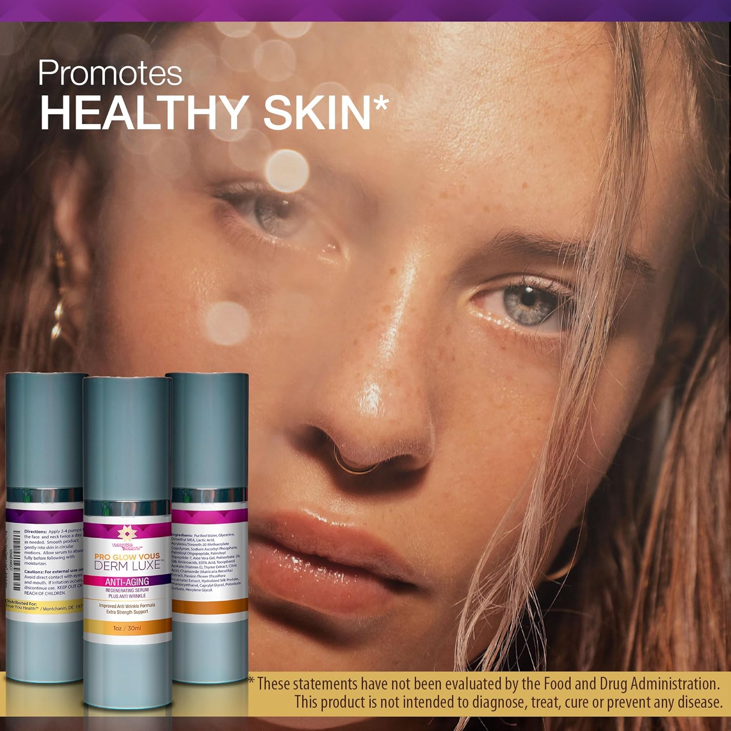 Pro Glowvous Dermluxe Our Best Anti Wrinkle Serum - Our Best Anti Aging Serum - Our Best Vitamin C Serum For Face Anti Aging - Glovous Derm Luxe Anti Aging Regenerating Serum Anti Aging Wrinkle Serum : Beauty & Personal Care