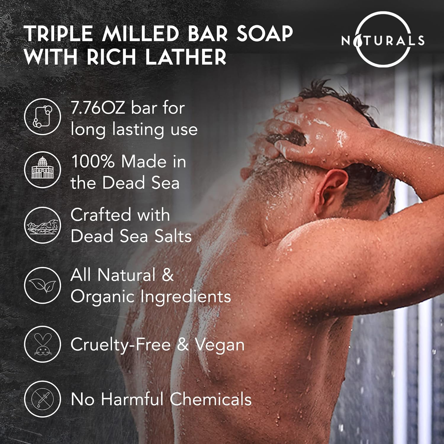 O Naturals Bar Soap For Men - 3-Pcs Mens Soap Bar - Natural Soap - Mens Bar Soap - Men Soap - Natural Soap For Men - Organic Men'S Soap Bars - Exfoliating Soap Bar - Citrus, Olive & Cedarwood : Beauty & Personal Care