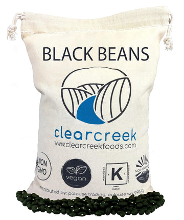 Washington State Black Beans | 4 LB Resealable Bag | Non-GMO | Vegan | Kosher | Non-Irradiated | Dry Black Beans | Frijoles Negros