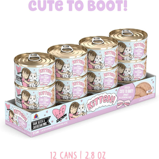 Weruva B.F.F. Kitten Cute To Boot, 2.8Oz Can (Pack Of 12)