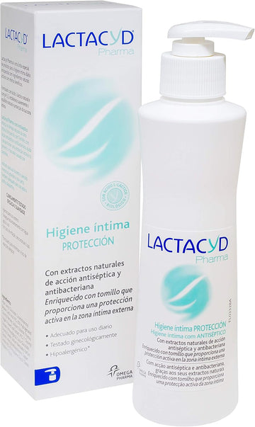 Lactacyd Higiene Intima Protección 250 Ml - Cuidado E Higiene Diaria De La Zona Íntima