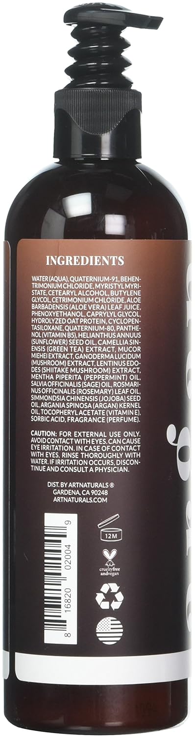 Artnaturals Argan Oil Leave-In Conditioner, For Dry, Damaged, Brittle Hair, 12 Fl Oz (355 Ml)