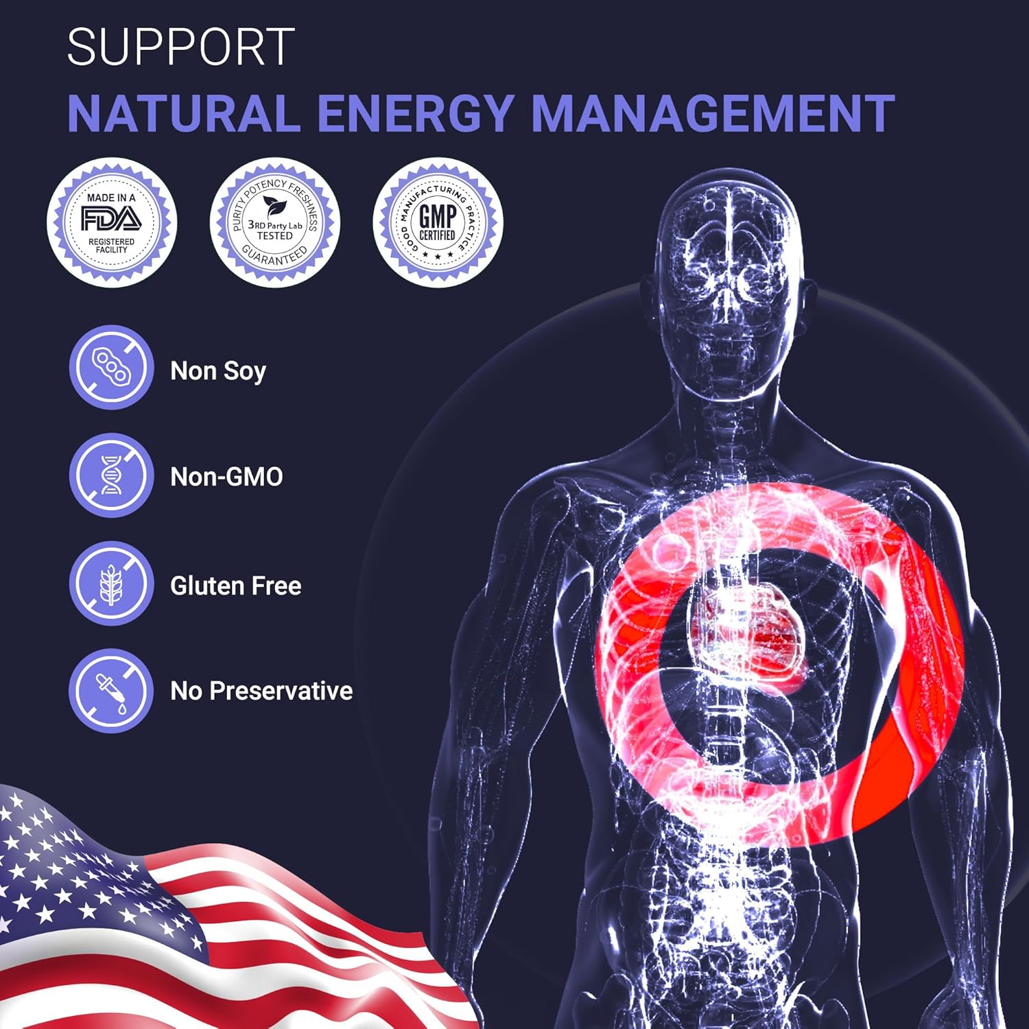 Potent Lumbrokinase Supplement (120 Servings) 40Mg/Serving (Max Activity - 800,000 Units) - Lumbrokinase Enzymes Capsules For Energy Support, Digestion, Cognition & Gut Health - Similar To Nattokinase : Health & Household