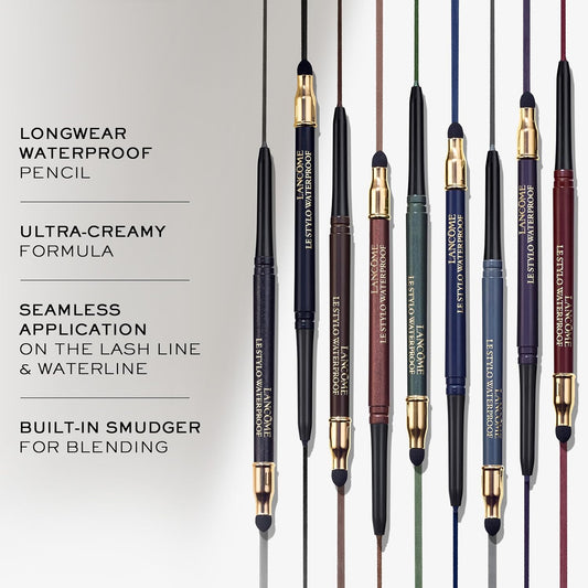 Lancôme Le Stylo Waterproof Eyeliner - Long-Lasting, Creamy & Blendable Eyeliner Pencil with Smudger (06 Vision Ivy) : Amazon.co.uk: Beauty