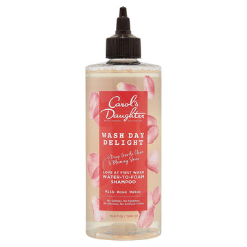 Carol'S Daughter Wash Day Delight Water-To-Foam Sulfate Free Vegan Shampoo With Rose Water And Micellar Technology, Paraben Free, Silicone Free, Best For Kinky, Curly Hair, 16.9 Fluid Ounces