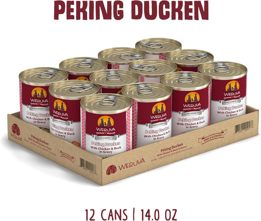 Weruva Classic Dog Food, Peking Ducken With Chicken Breast & Duck In Gravy, 14Oz Can (Pack Of 12)