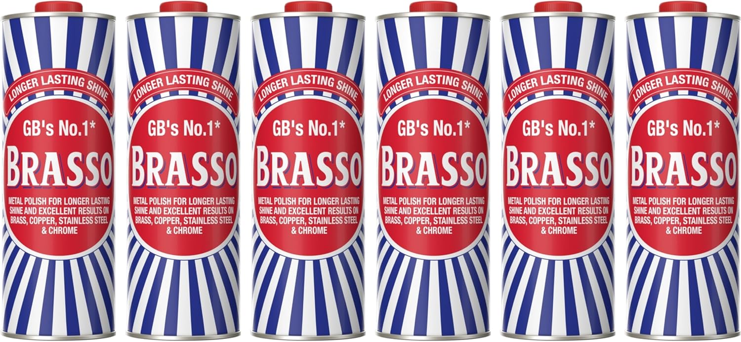 Brasso Metal Polish Liquid, 1L (Pack Of 6)