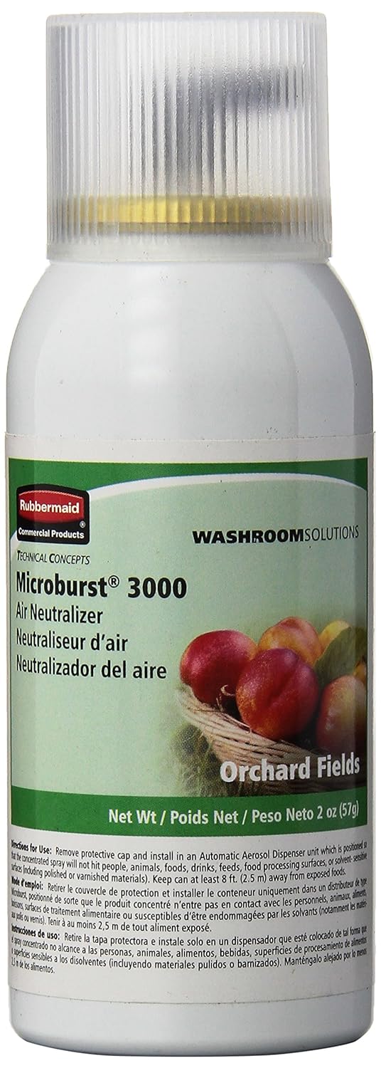 Rubbermaid Commercial Refill for Microburst 3000 Automatic Odor Control System, Orchard Fields, FG4012561: Electric Air Fresheners: Industrial & Scientific