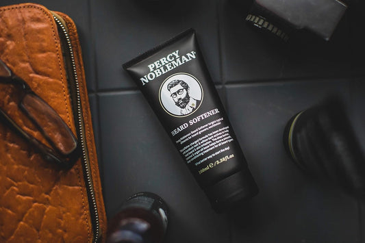 Percy Nobleman Beard Softener – Rinse-Out Beard Conditioner With Shea Butter, Coconut & Argan Oils – Strengthening Burdock & Willow Bark Formula – Smooths, Hydrates & Tames Coarse Beards (100Ml)