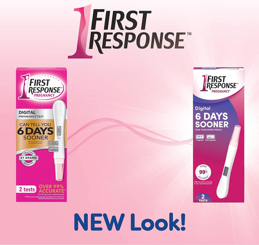 First Response Gold Digital Pregnancy Test, 2 Pack