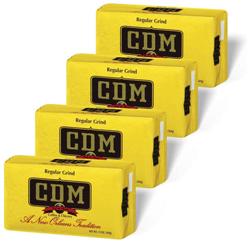 Cdm Ground Coffee & Chicory Regular Grind, 13Oz Bag (Pack Of 4)