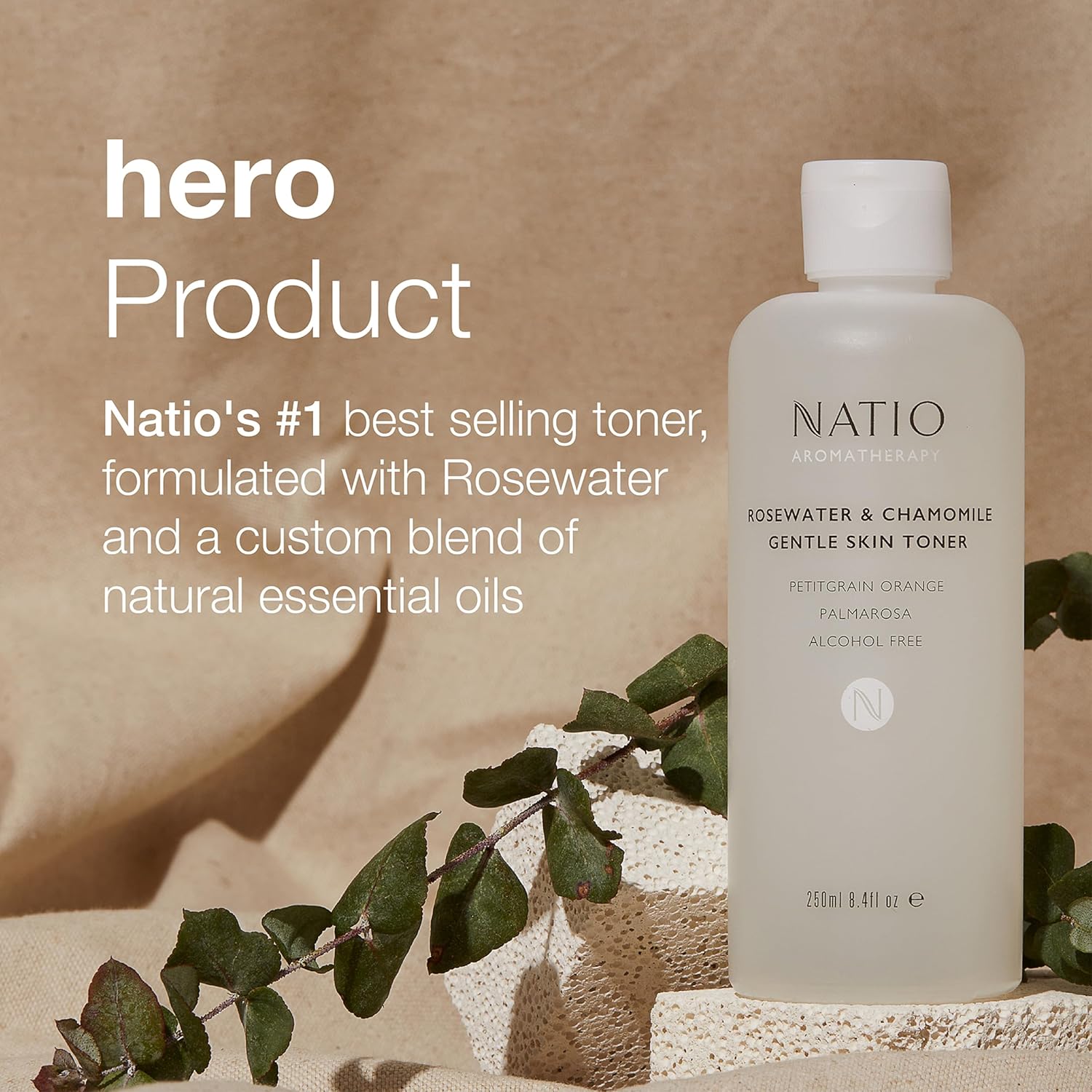 Natio Rosewater And Chamomile Gentle Skin Toner 250Ml