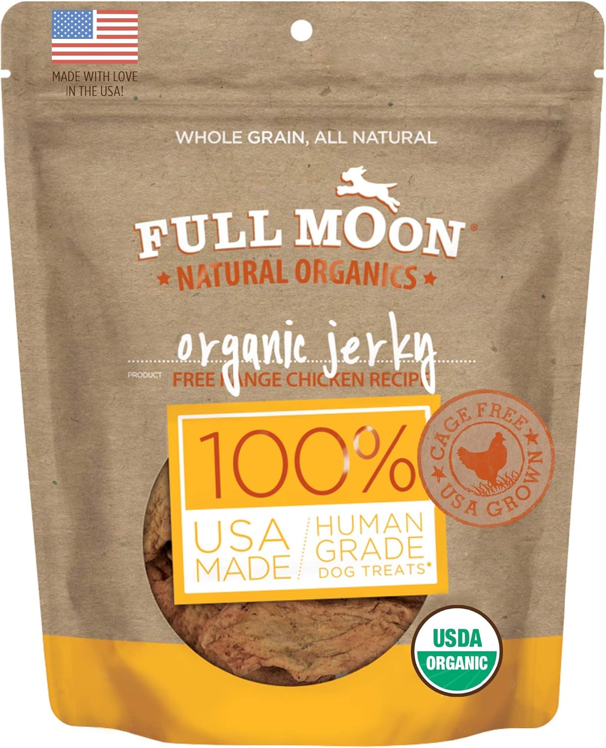 Full Moon Usda Organic Chicken Jerky Healthy All Natural Dog Treats Human Grade 32 Oz
