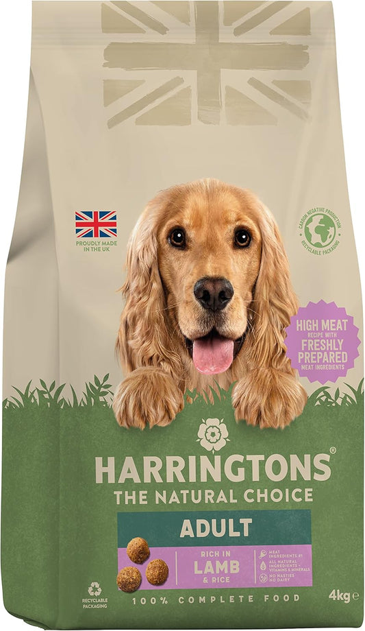 Harringtons Dog Lamb 4kg (Pack of 3)?HARRLR-C4