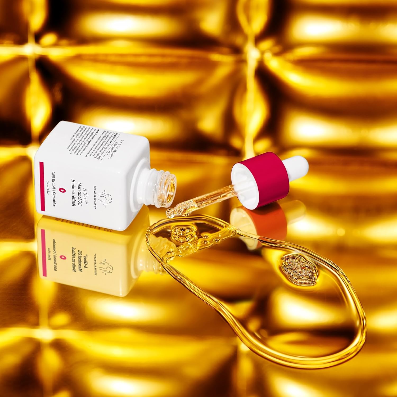 Drunk Elephant A-Gloei Maretinol Oil - 30 Ml/1 Fl Oz - Gentle 0.5% Retinol Face Oil - Clean Clinical Skincare - Cruelty-Free - Free Of Essential Oils, Silicones, And Fragrance : Beauty & Personal Care