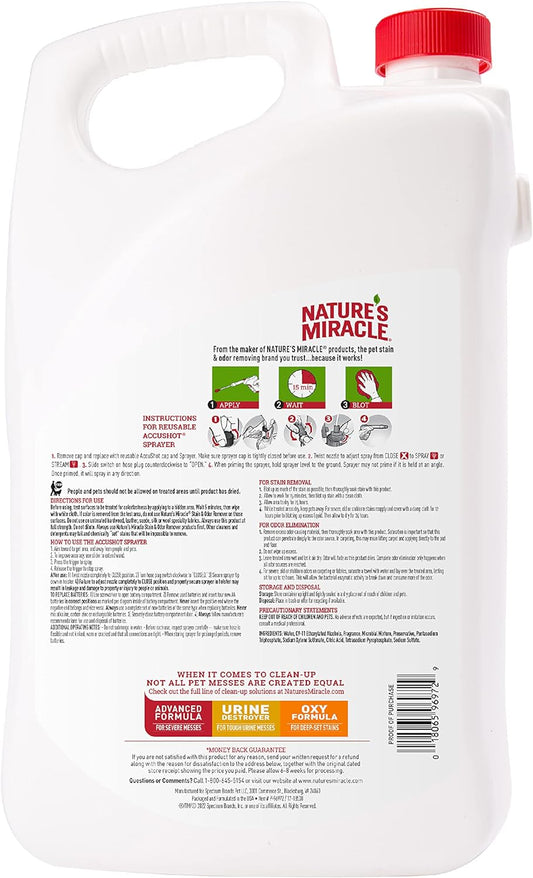 Nature'S Miracle Stain And Odor Remover For Dogs, Odor Control Formula, Refill, 1.33 Gal