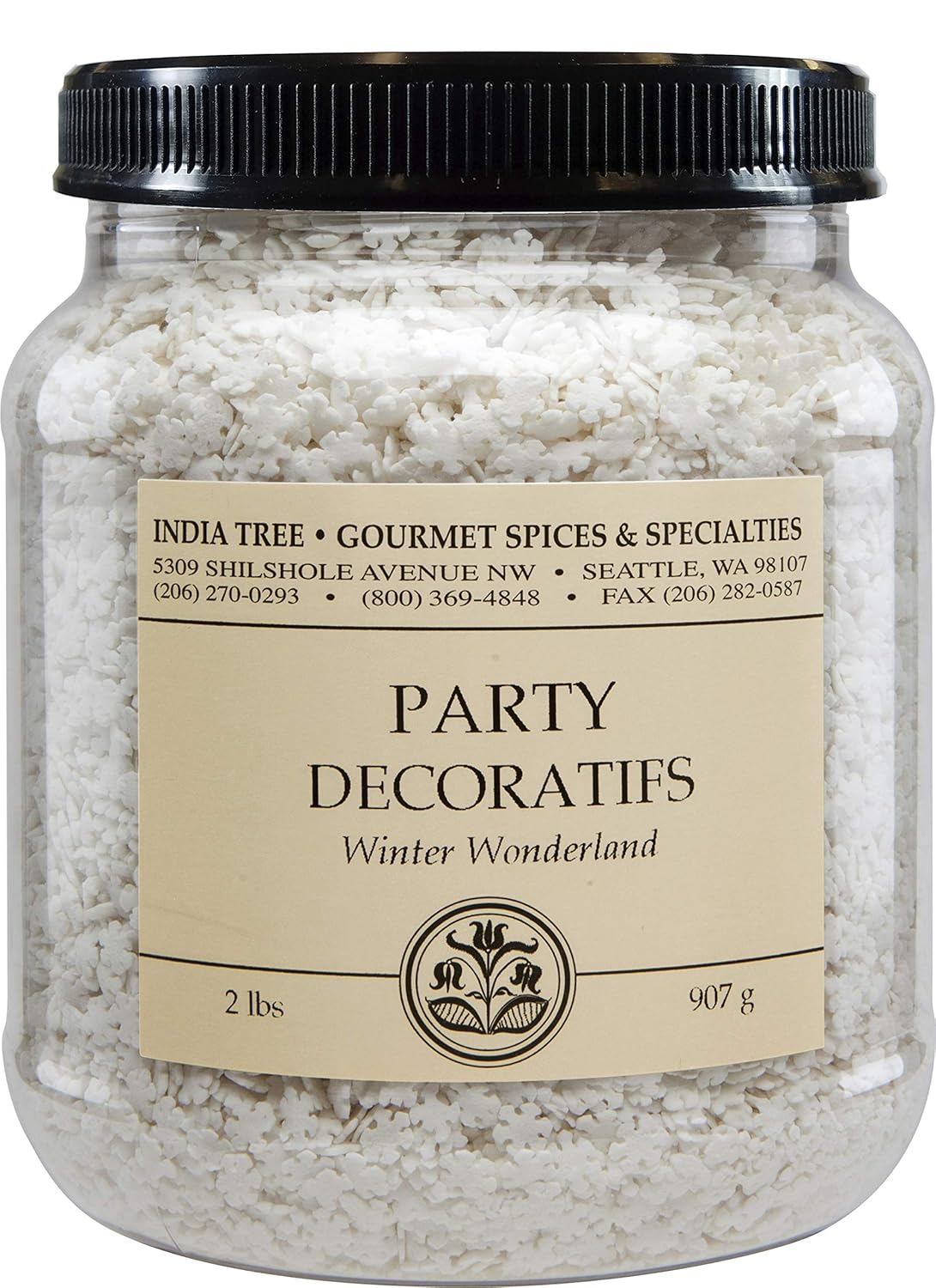 India Tree Winter Wonderland Snowflakes Party Decoratifs, 2 Pounds