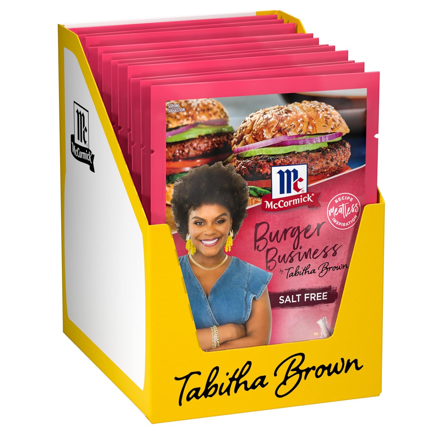 McCormick Burger Business Seasoning Mix by Tabitha Brown, 1 oz (Pack of 12)