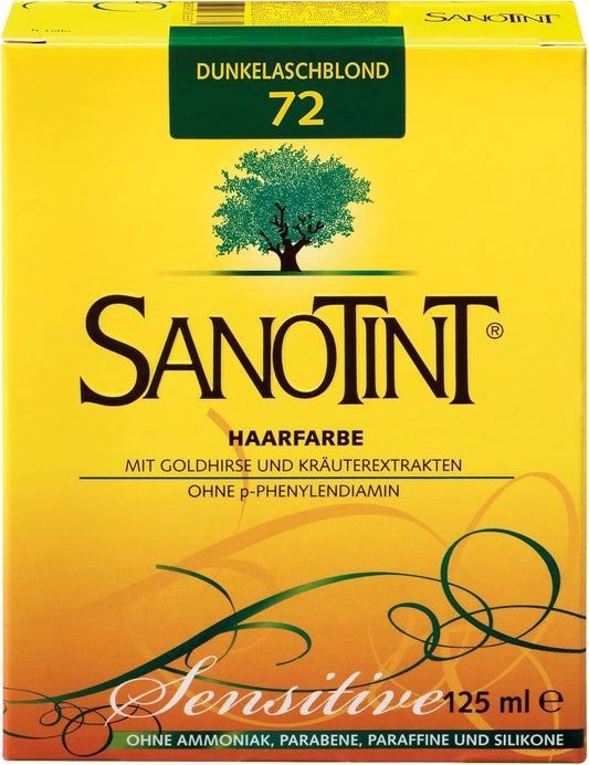 Sanotint Natural Hair Colour Sensitive Light # 72 Dark Ash Blonde 125Ml